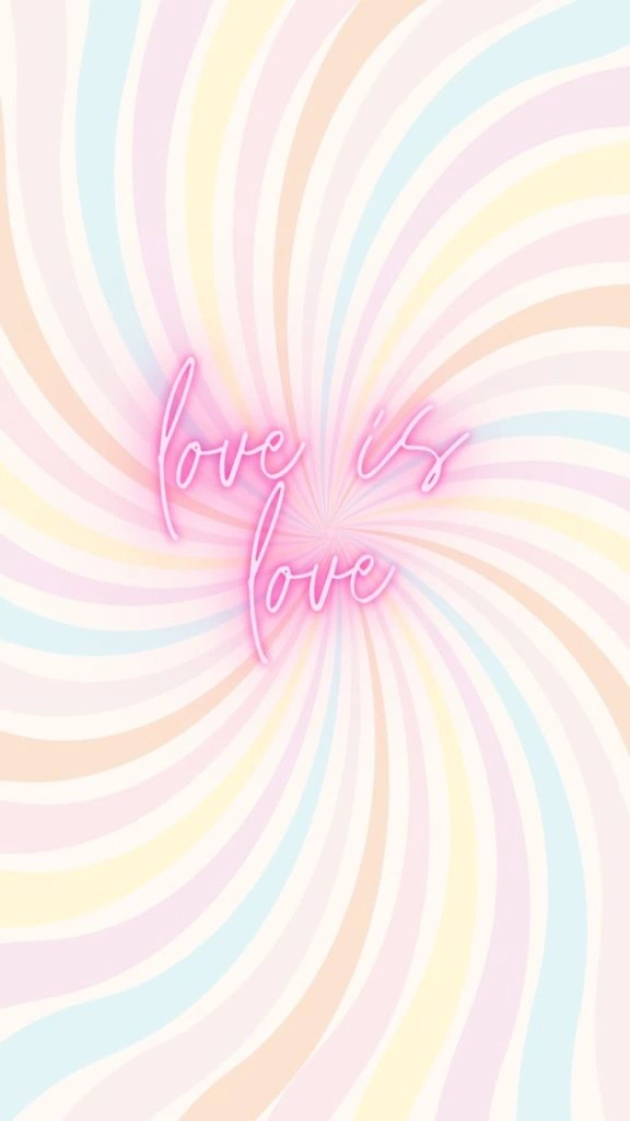 Rainbow love is love wallpaper