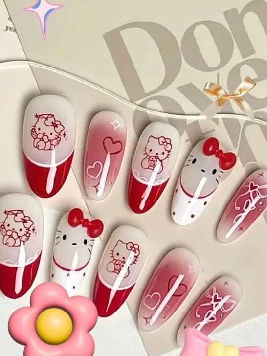 10 Asian nails design that redefine aesthetic! #4 is cute!