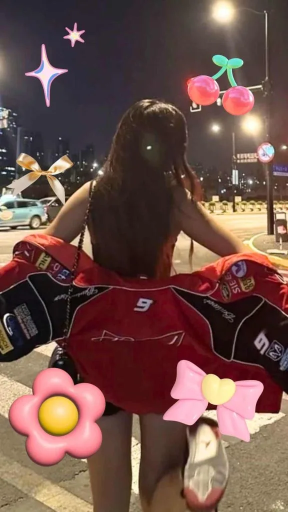 asian high street fashion biker jacket