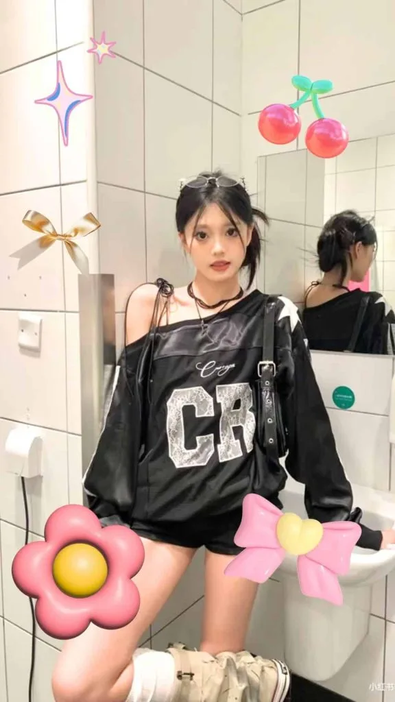 highstreet fashion inspo asian baggy jersey