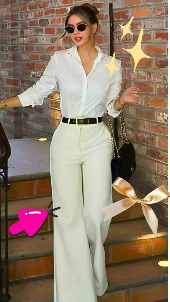 white shirt and dress pants for auction