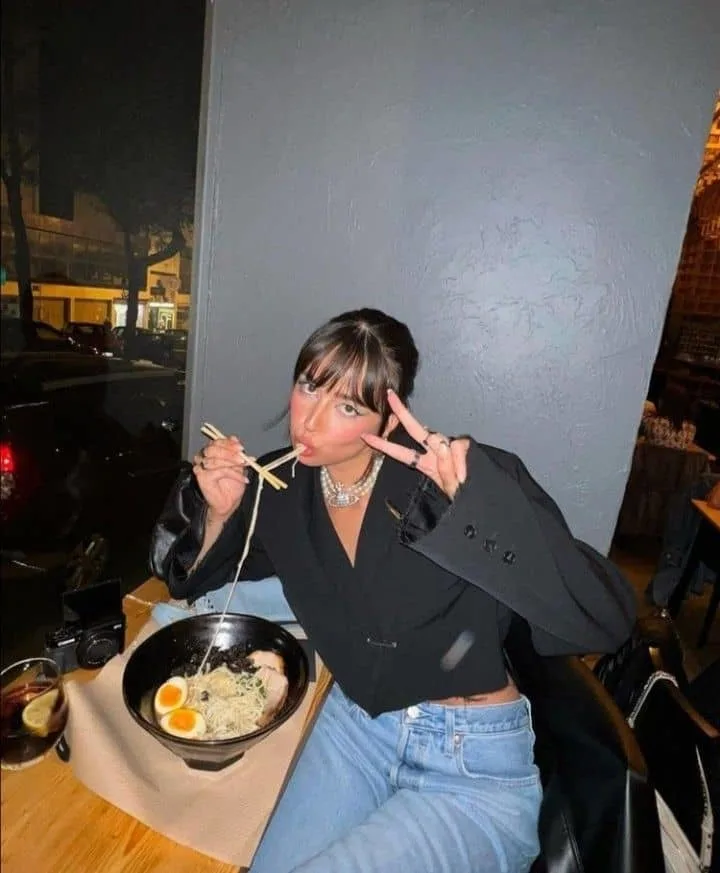 Ramen Date Outfit cropped blazer and jeans