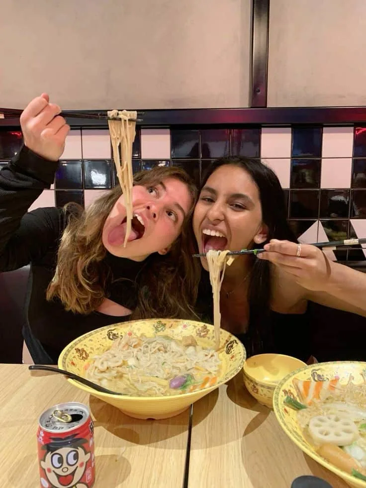 ramen date aesthetic friends