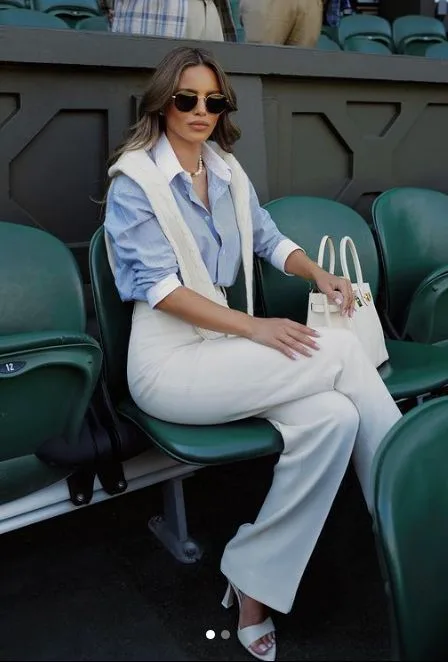 Wimbledon Fashion Spectators shirt and pants preppy