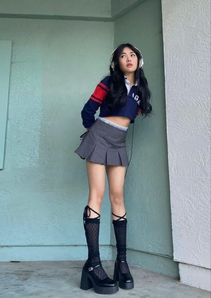 acubi outfits  mini skirt