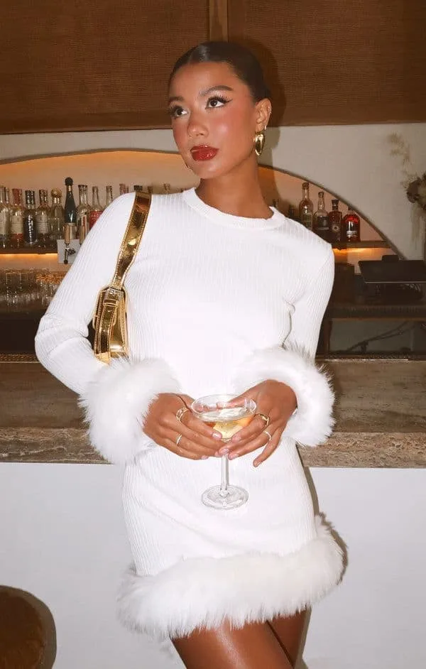 white fall party outfit idea