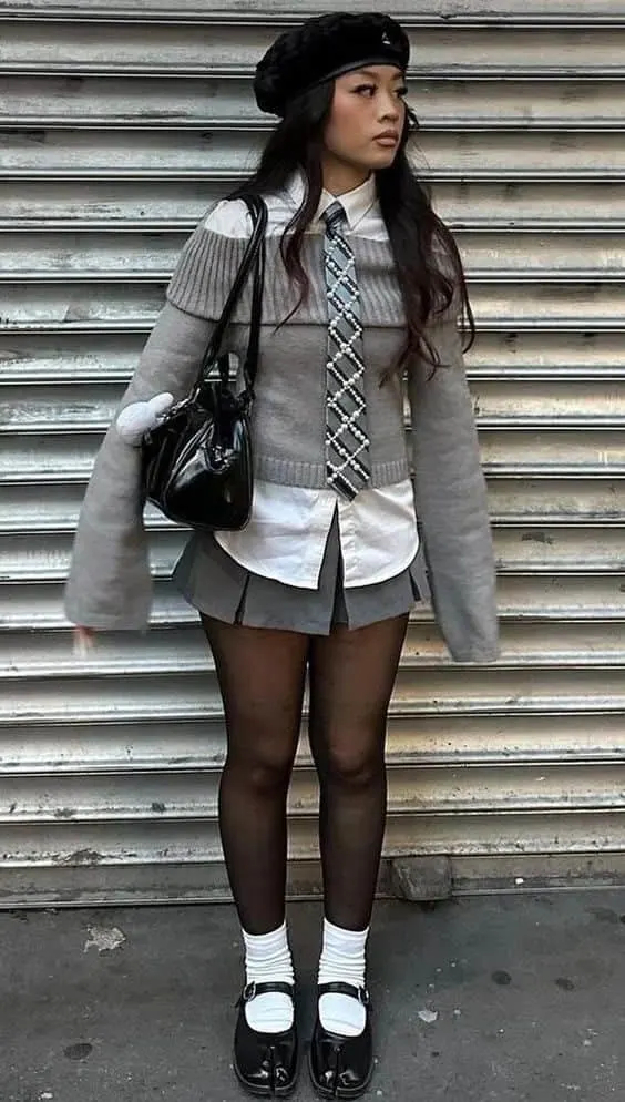 cute school girl outfit