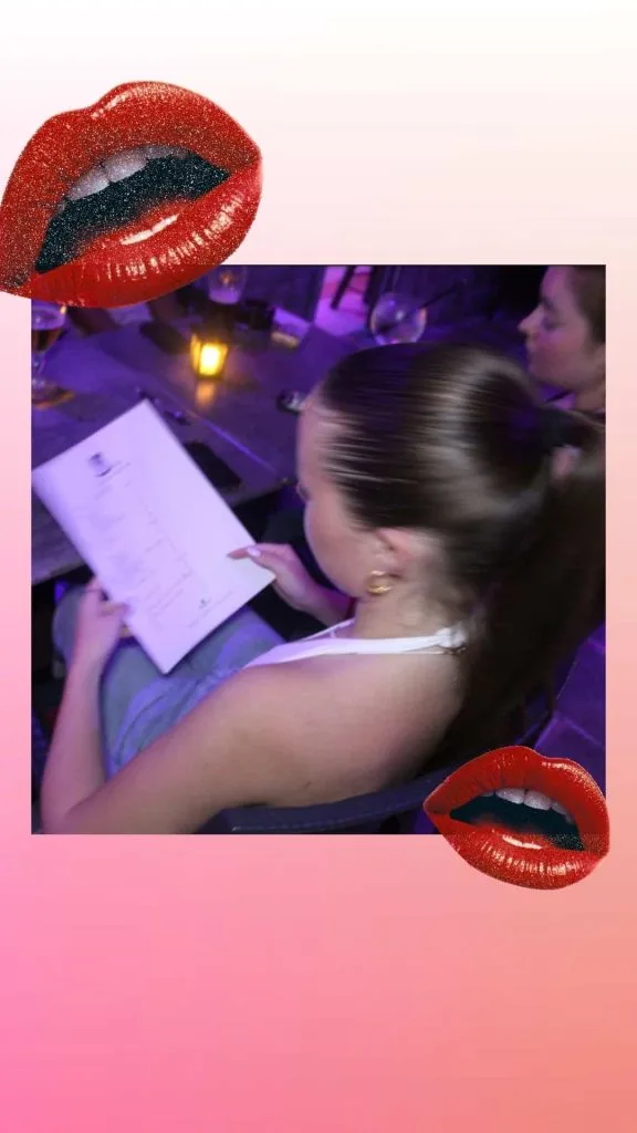 Trivia night outfit high pony