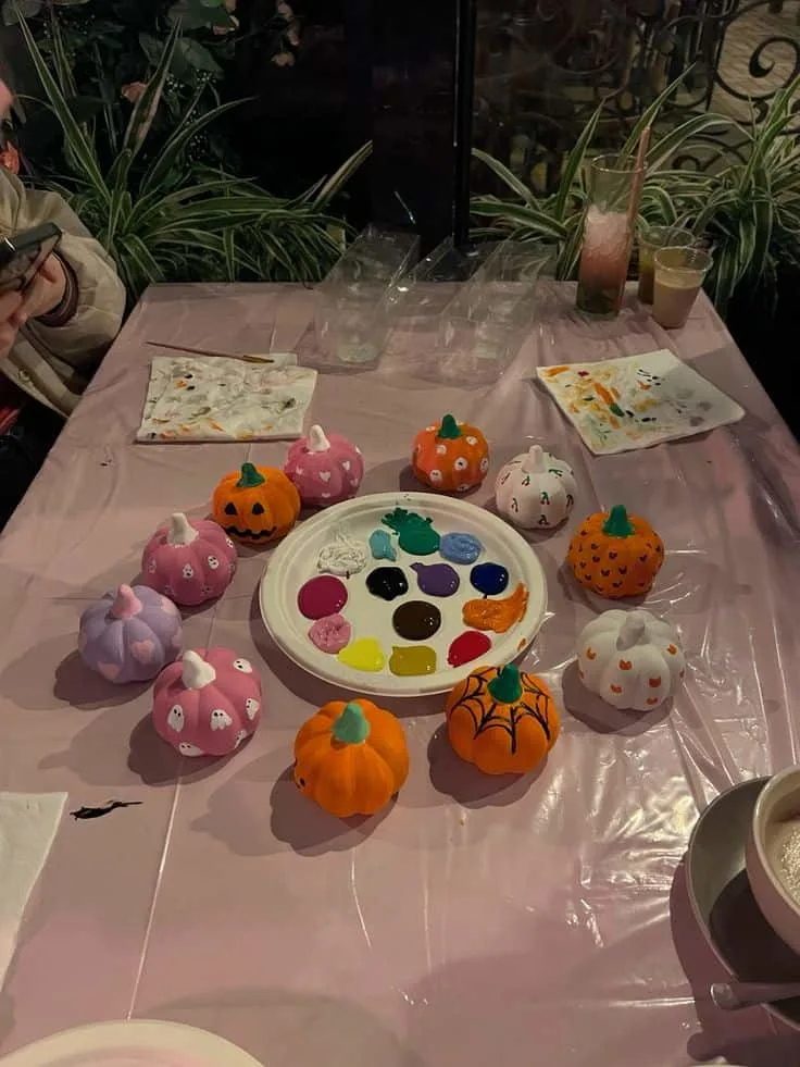 Hosting Ideas For Each Month pumpkin painting