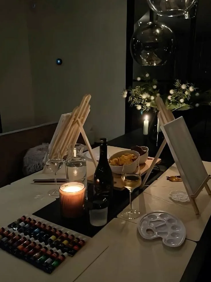 PAINT AND sip party HOsting idea
