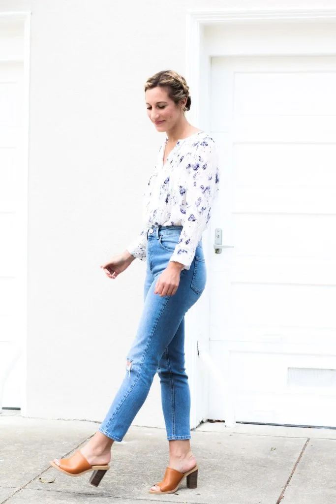 How to wear heels with jeans