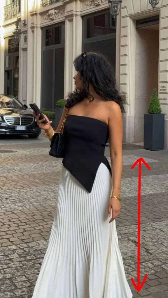 what to wear with long skirt classy