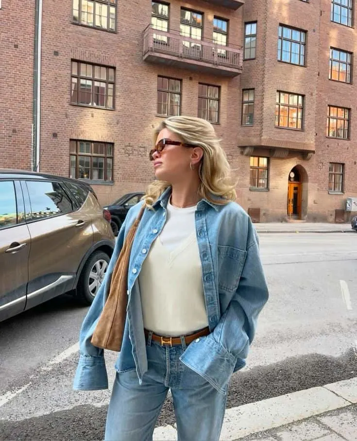 DENIM ON denim clean girl aesthetic