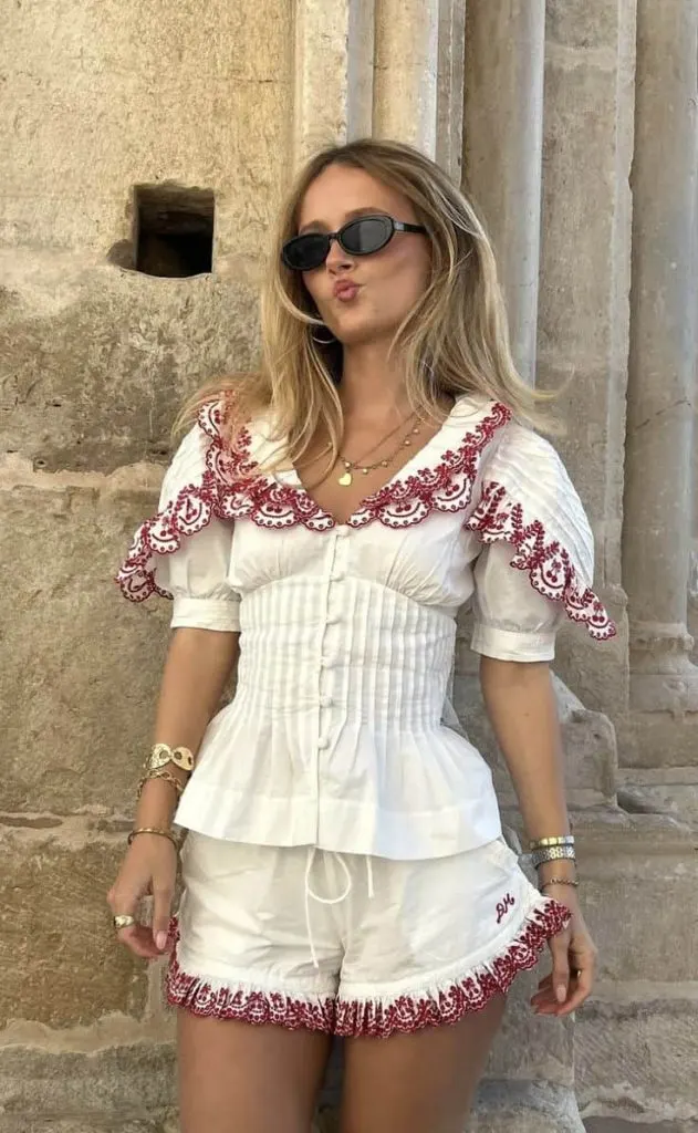 LINEN SET island party outfit cute