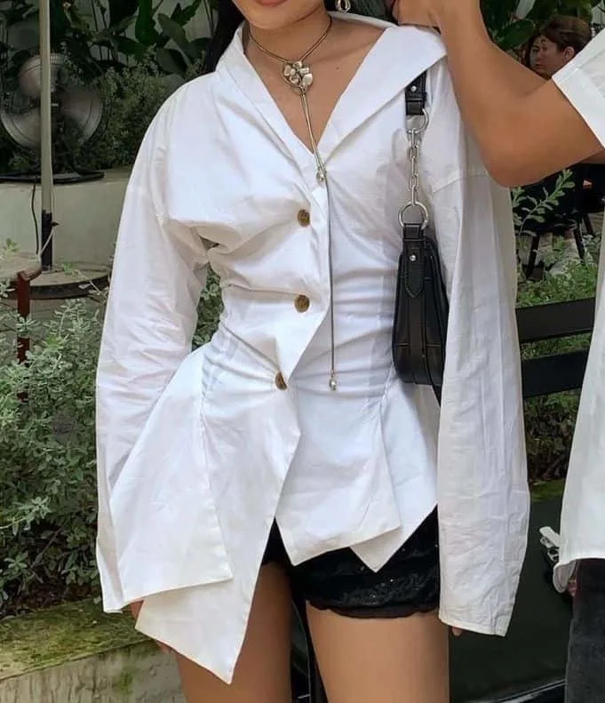 how to turn a dress into shirt no cutting