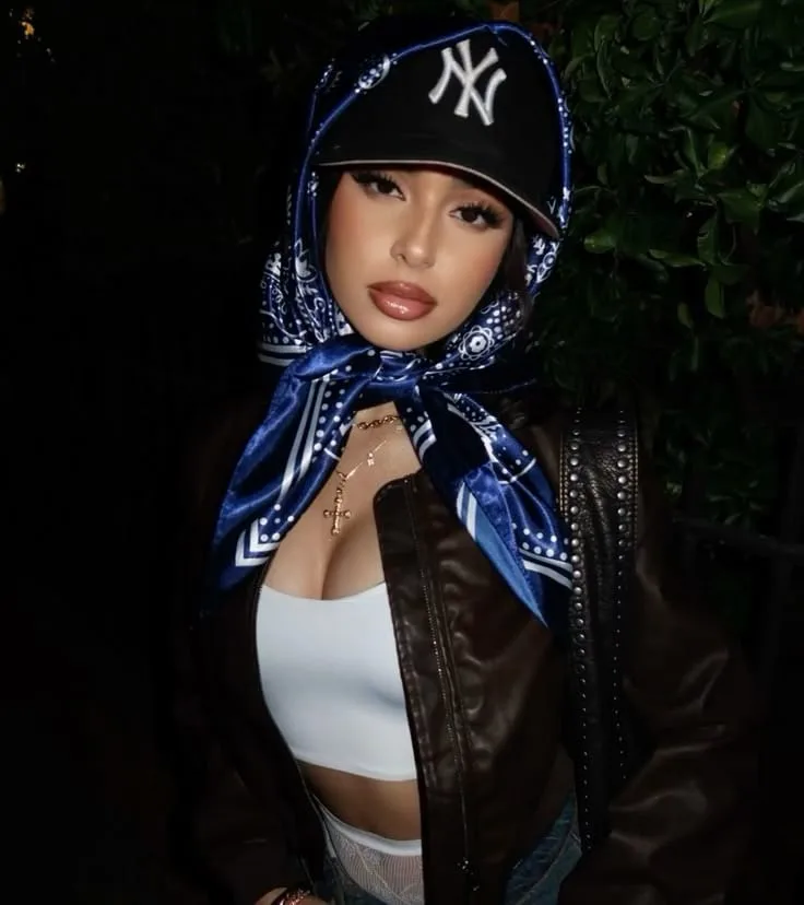 Baseball Cap + Bandana Scarf. basketball party