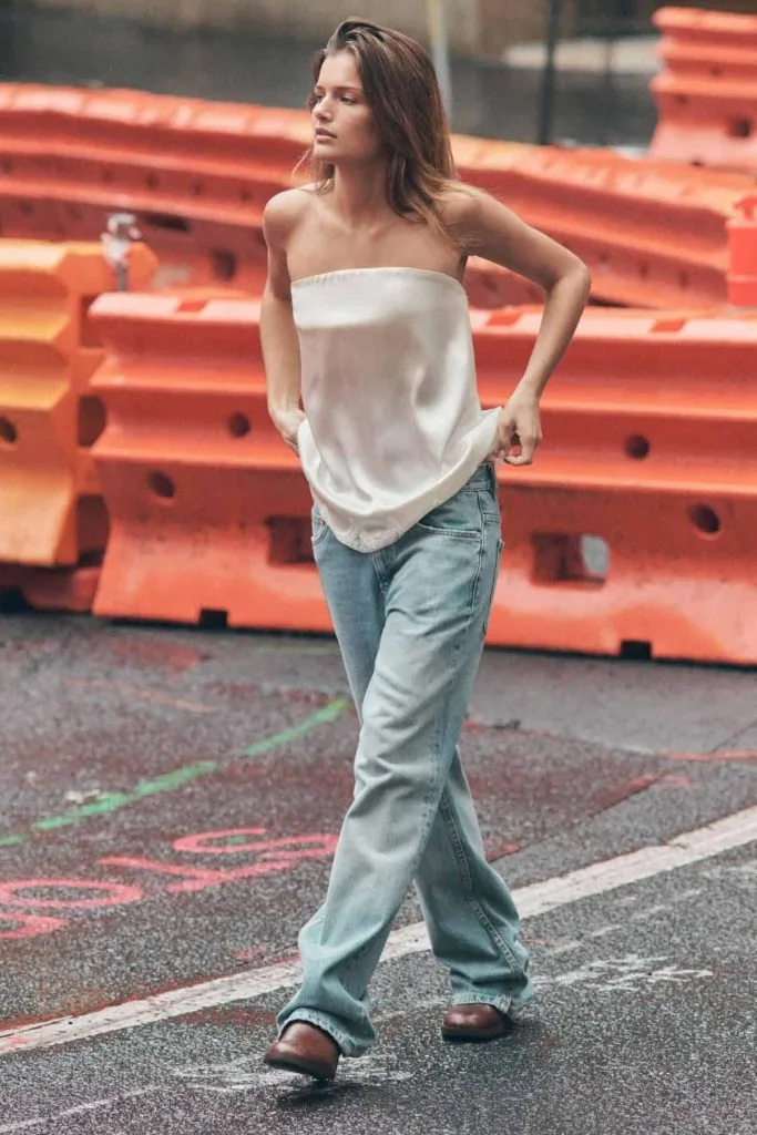 low rise jeans outfits casual minimalist