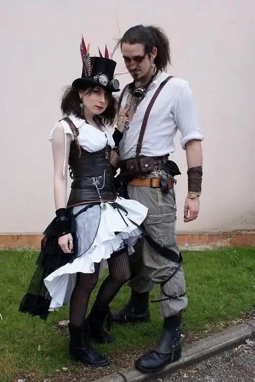 steampunk party duo outfits