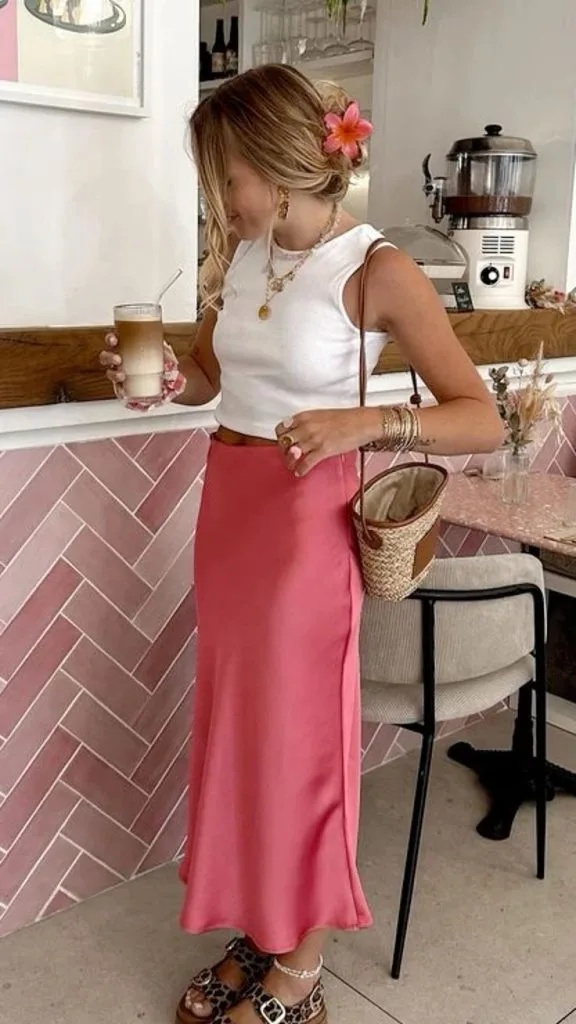 what to wear in panama outfit ideas satin skirt