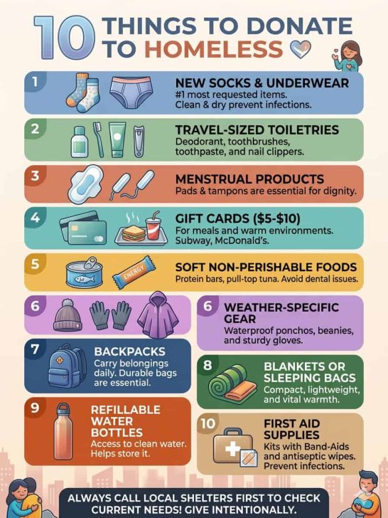 ❤️Top 10 things to donate to homeless! *Updated list!*❤️