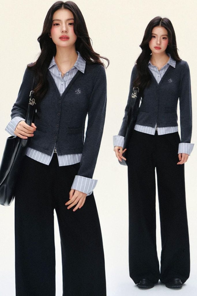 International school students outfits PREPPY