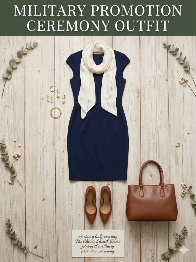 Sheath Dress military promotion ceremony outfit