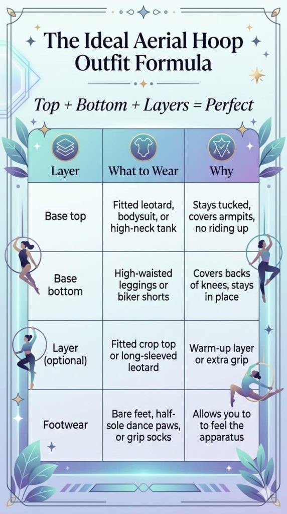 Aerial Hoop Clothing what to wear aerial hoop lyra hoop outfit