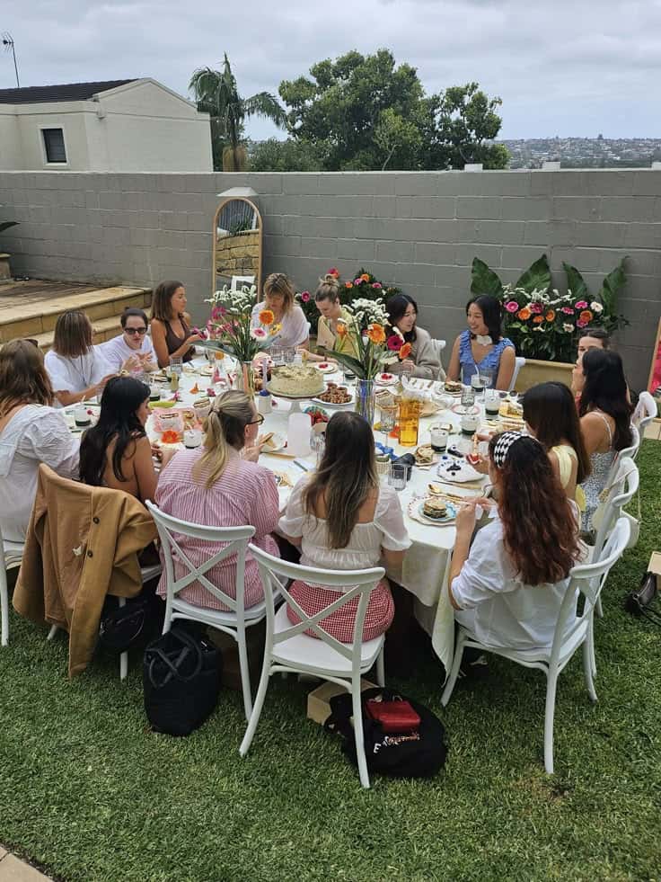 aesthetic launch party theme afternoon tea party