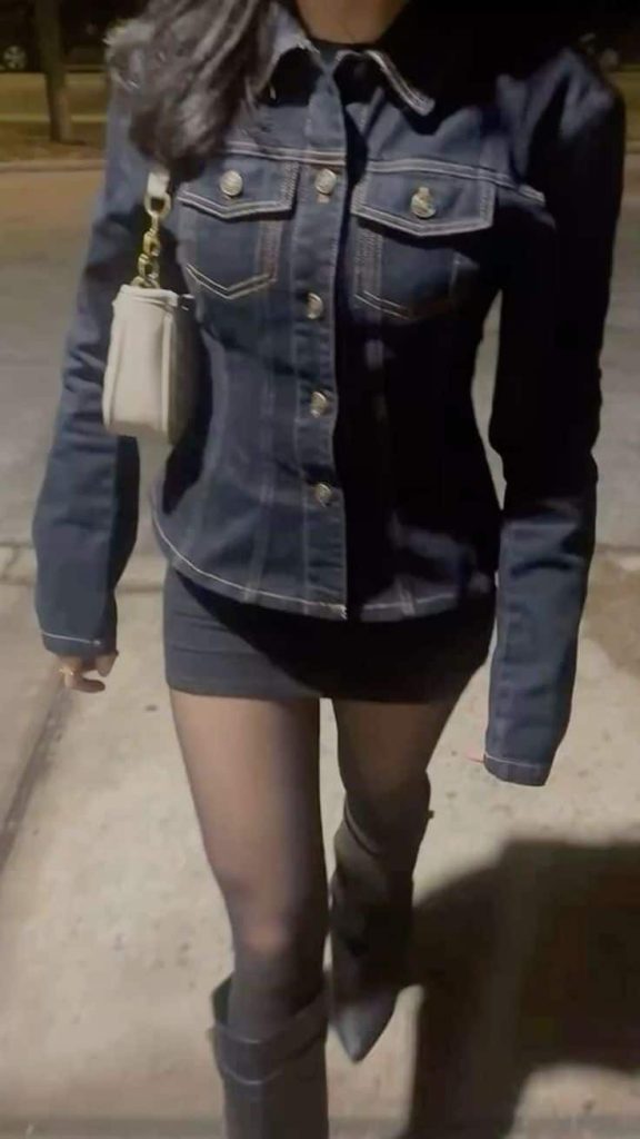 International school students outfits denim