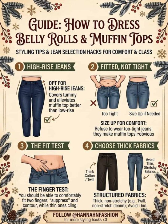❤️8 styling tips to dress belly rolls & muffin tops *oddly specific!*❤️