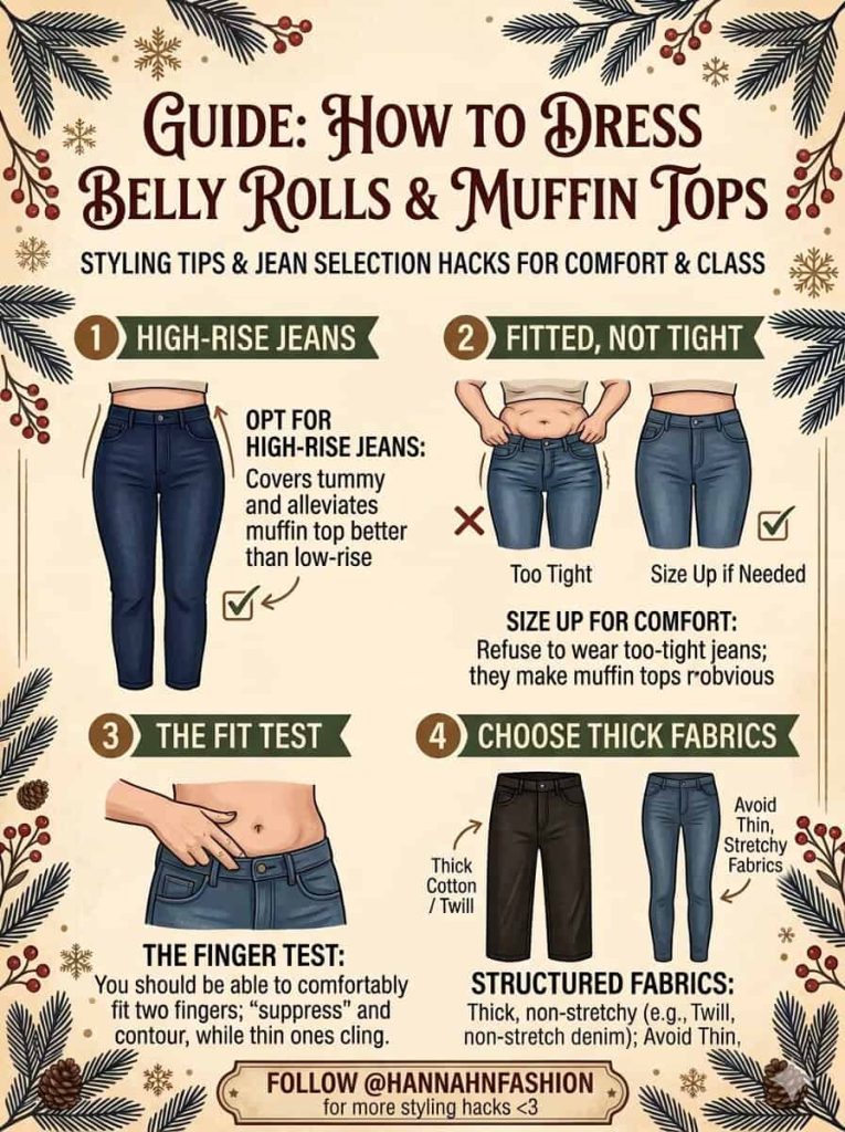how to dress belly rolls & muffin tops