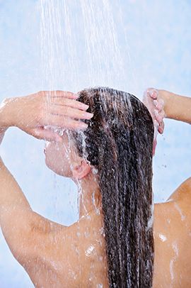 RINSE THE HAIR healthy hair