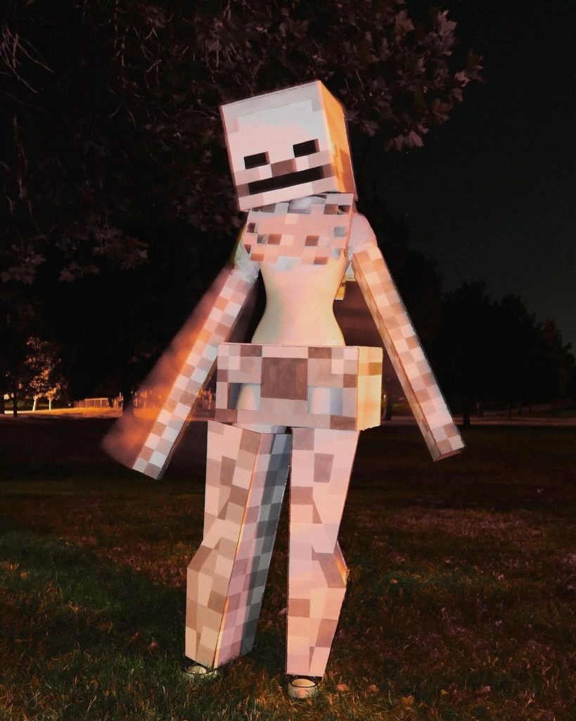 minecraft outfits real life party white