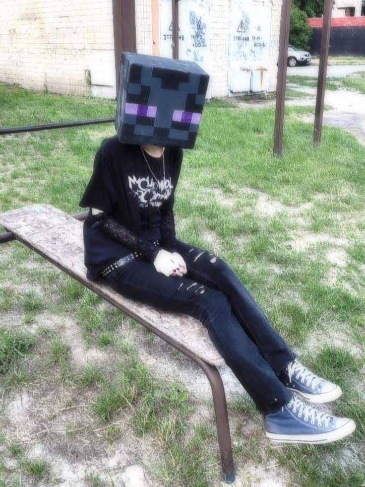 emo black minecraft zombie themed outfits EMO ENDERMAN