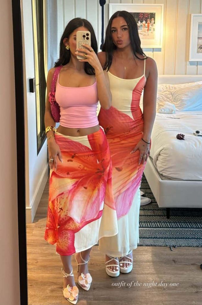 spring break outfits floral dress