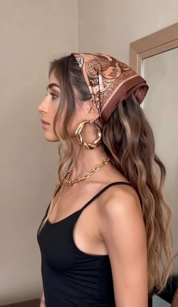 party hairstyle bandana