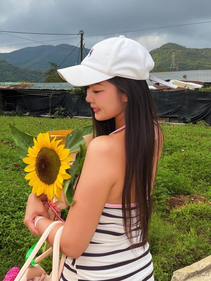 sunflower photo session outfit idea