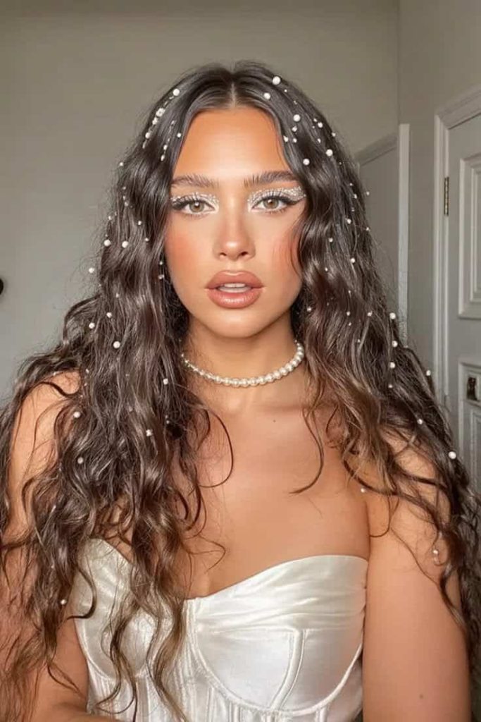 party hairstyle sparkle