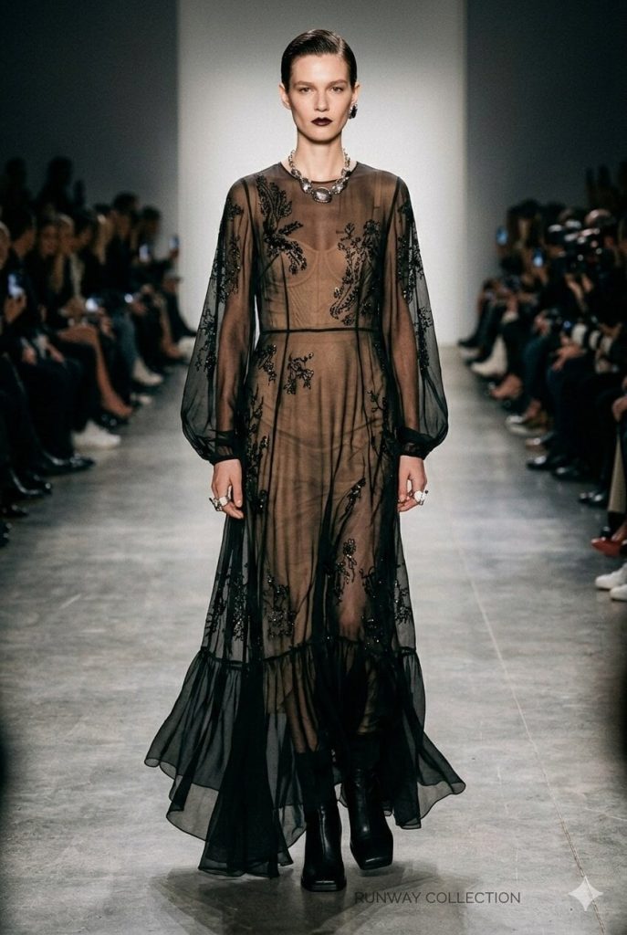 what to wear under black sheer dress