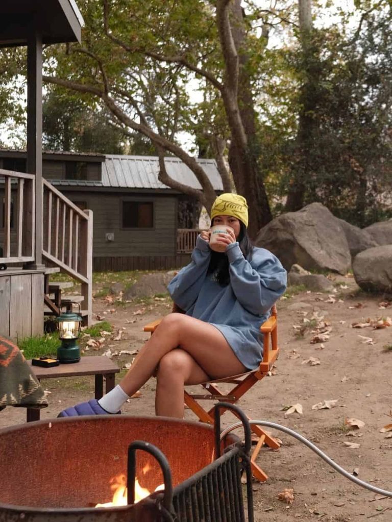 comfy glamping outfit idea