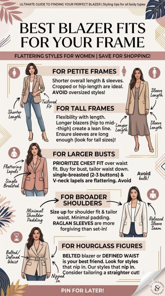 blazer fit by body type