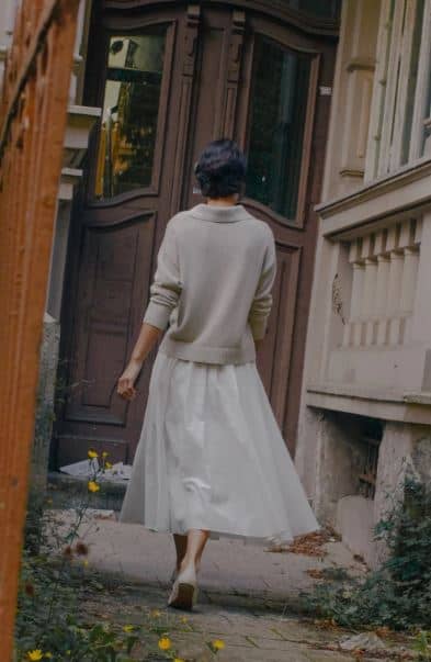 poetcore OUTFIT aesthetic midi skirt