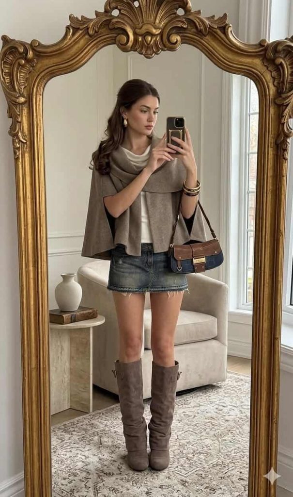 poetcore OUTFIT aesthetic with boots