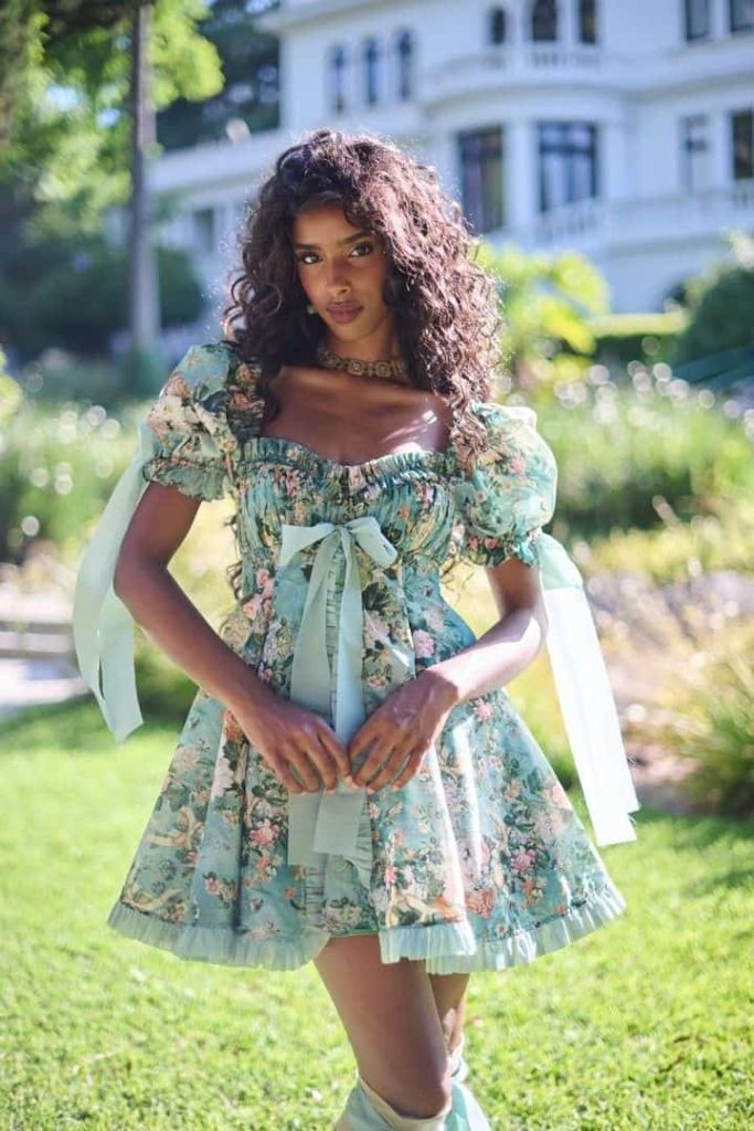 whimsy outfit women PUFFY SLEEVE DRESS