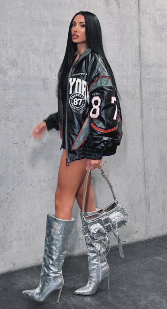 RACING jacket outfit ideas chic