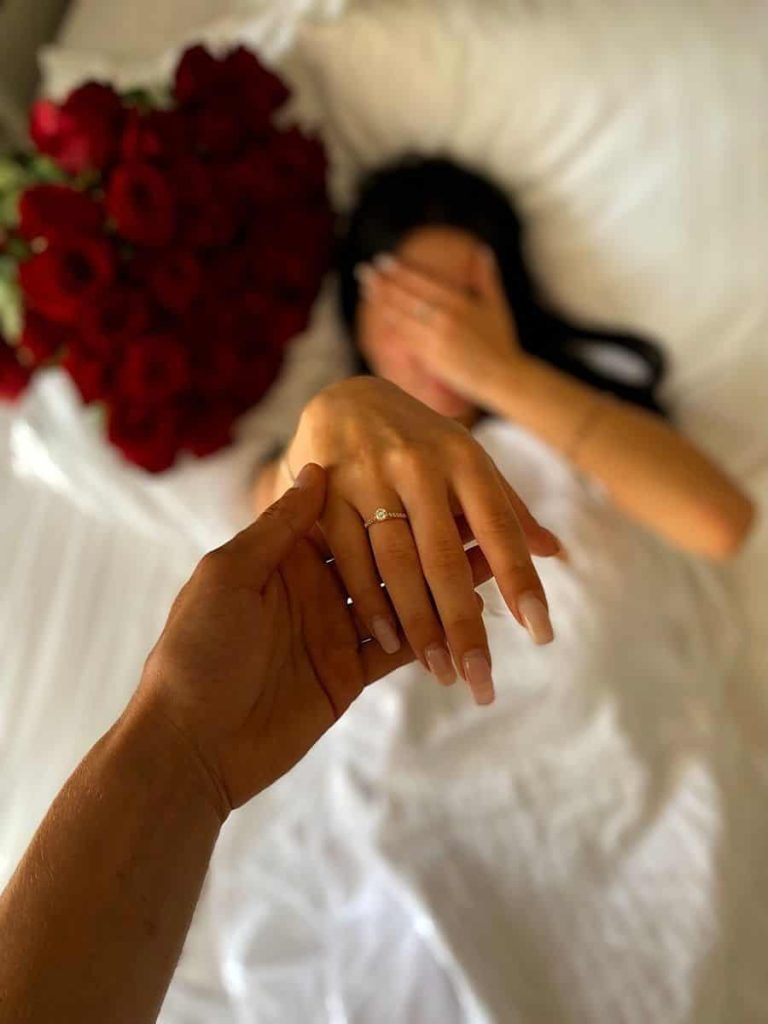 get proposed at home