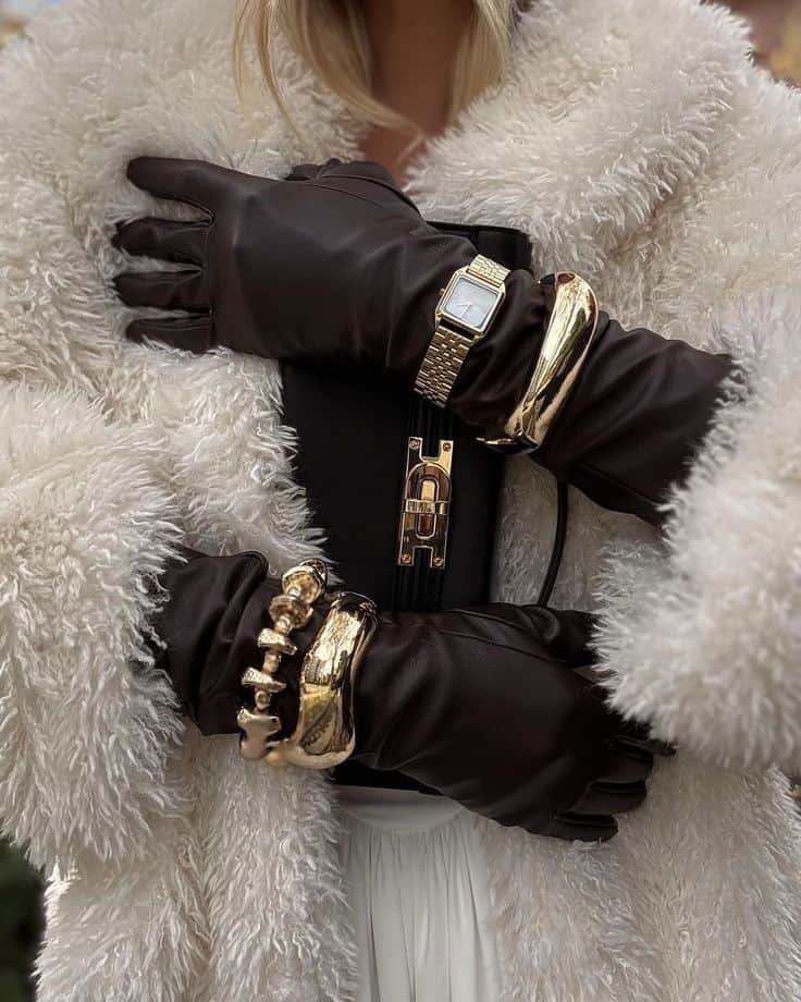 leather glove glamoratti fashion trend