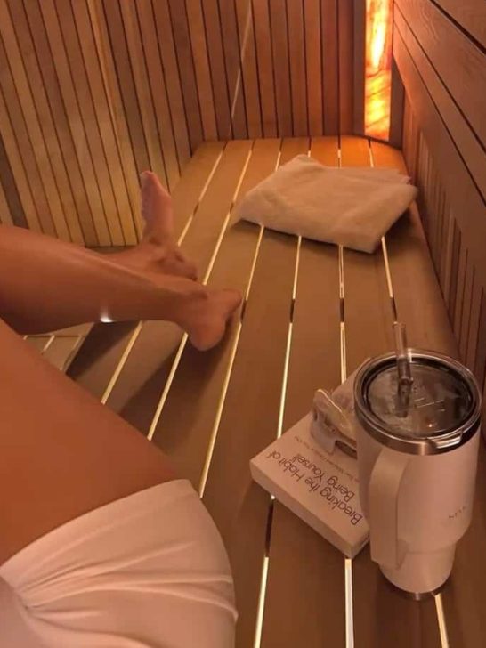 sauna room steam outfit idea