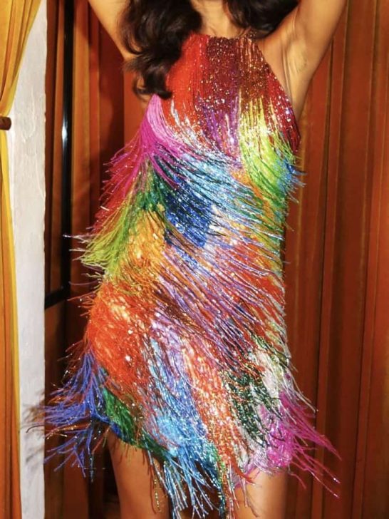 The Disco-Inspired Mini Dress FUNKY PARTY