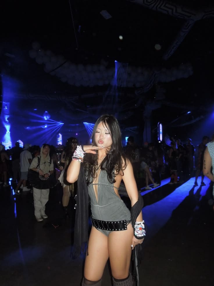 rave outfits asian girl